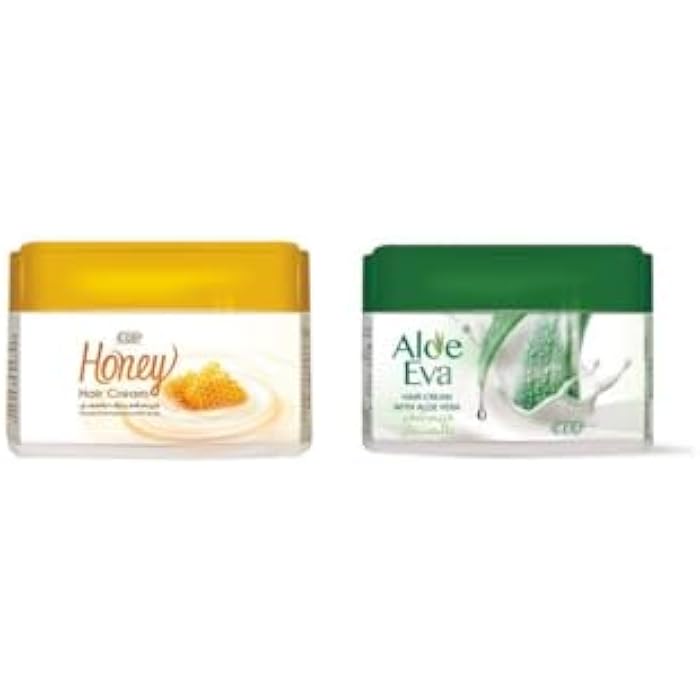 Eva Honey Hair Cream 45g + Eva Aloe Hair Cream 45g - Image 1
